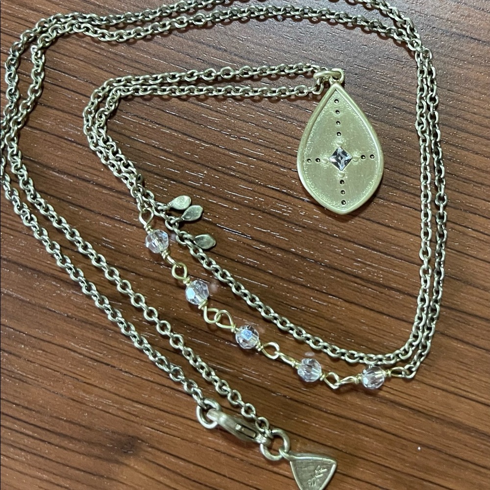 Silpada bronze long necklace